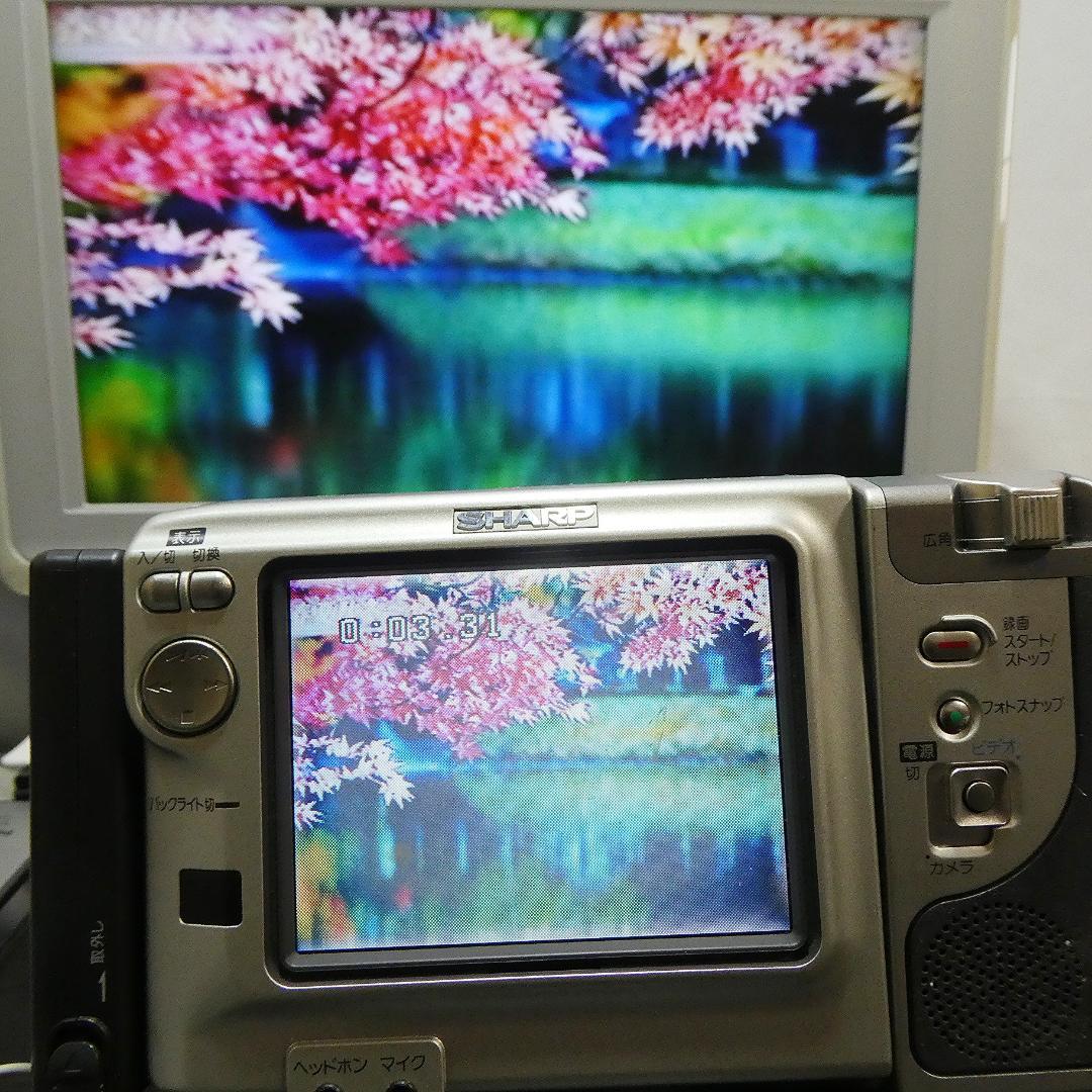 美品・動作良好　Video.Hi8 シャープ VL-HL80 8ミリビデオカメラ