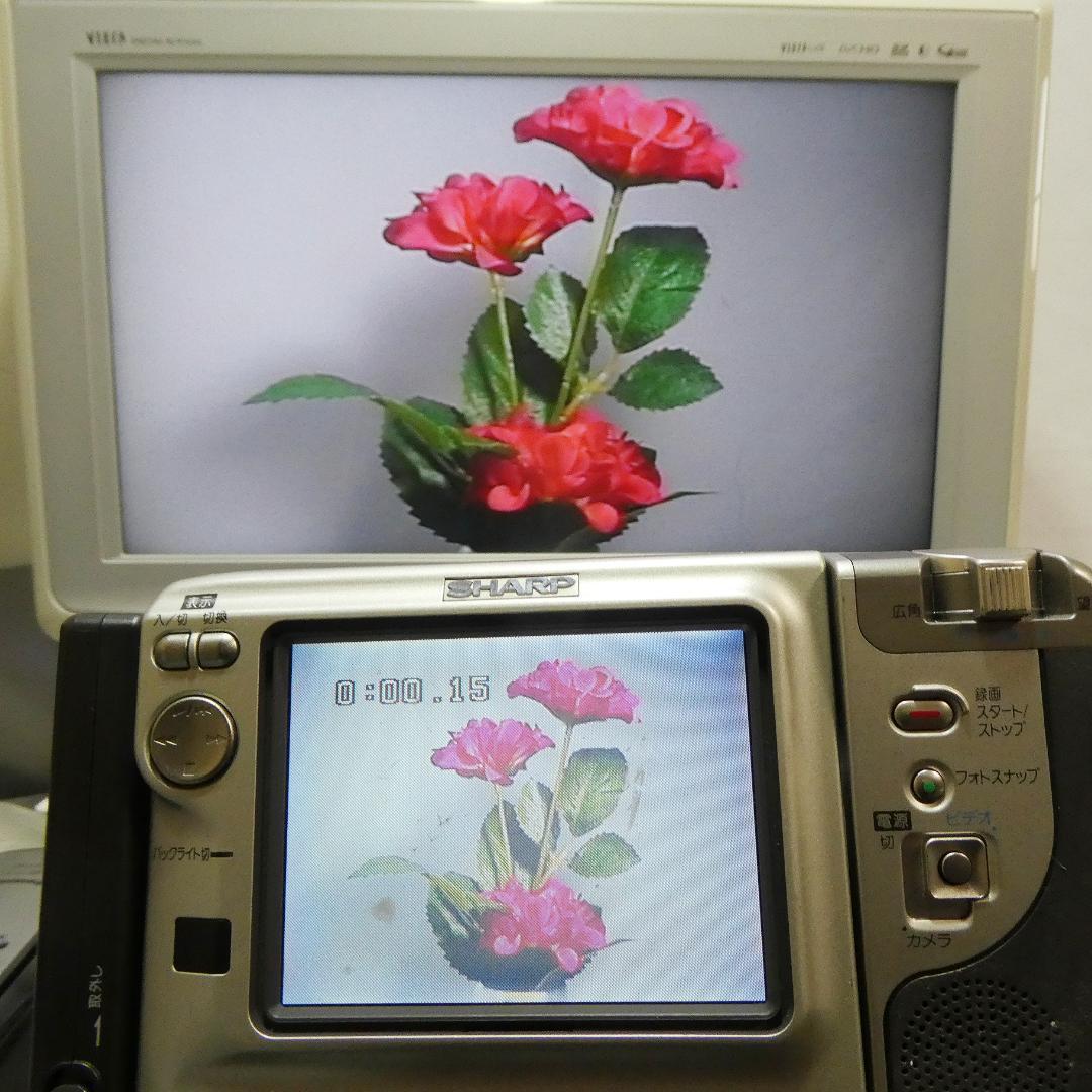 美品・動作良好　Video.Hi8 シャープ VL-HL80 8ミリビデオカメラ