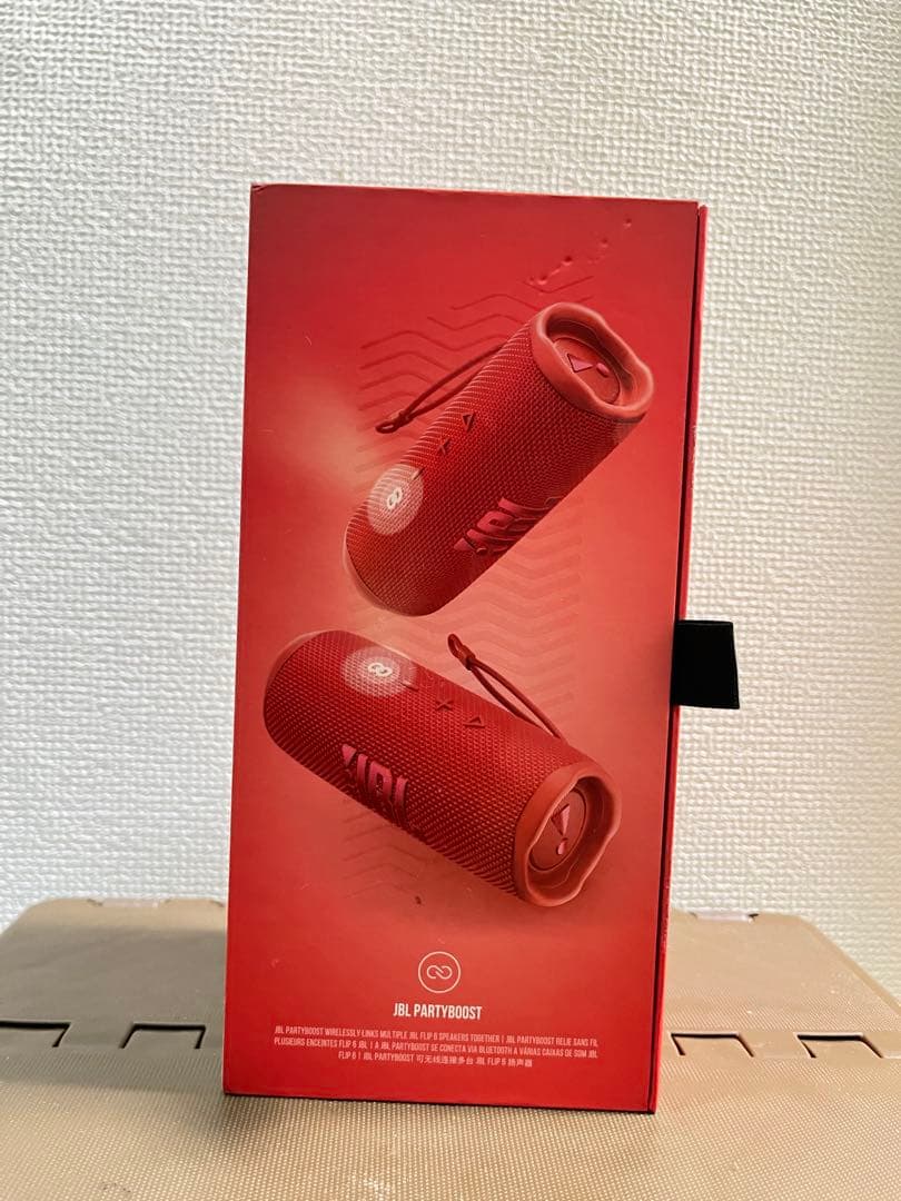 keiJBL FLIP6 レッド ワイヤレススピーカー