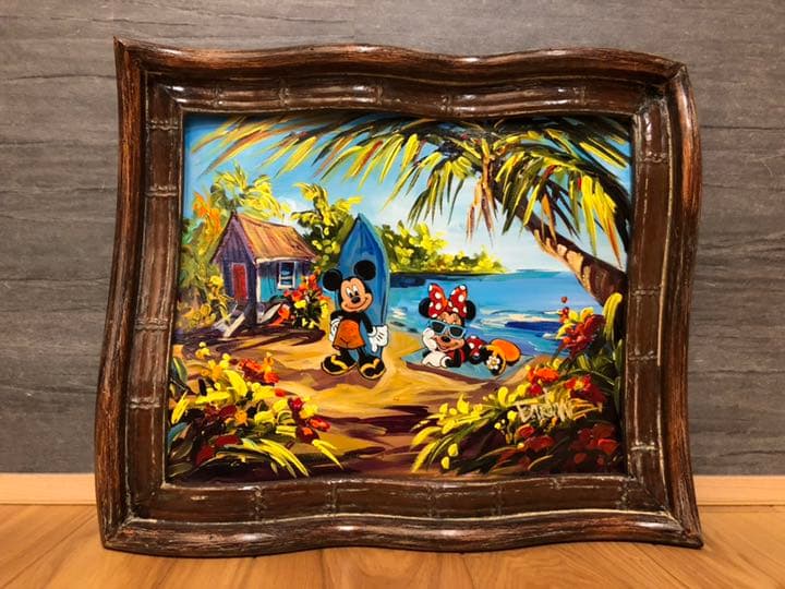 ディズニーアート 原画 ハワイ ミッキー&ミニー