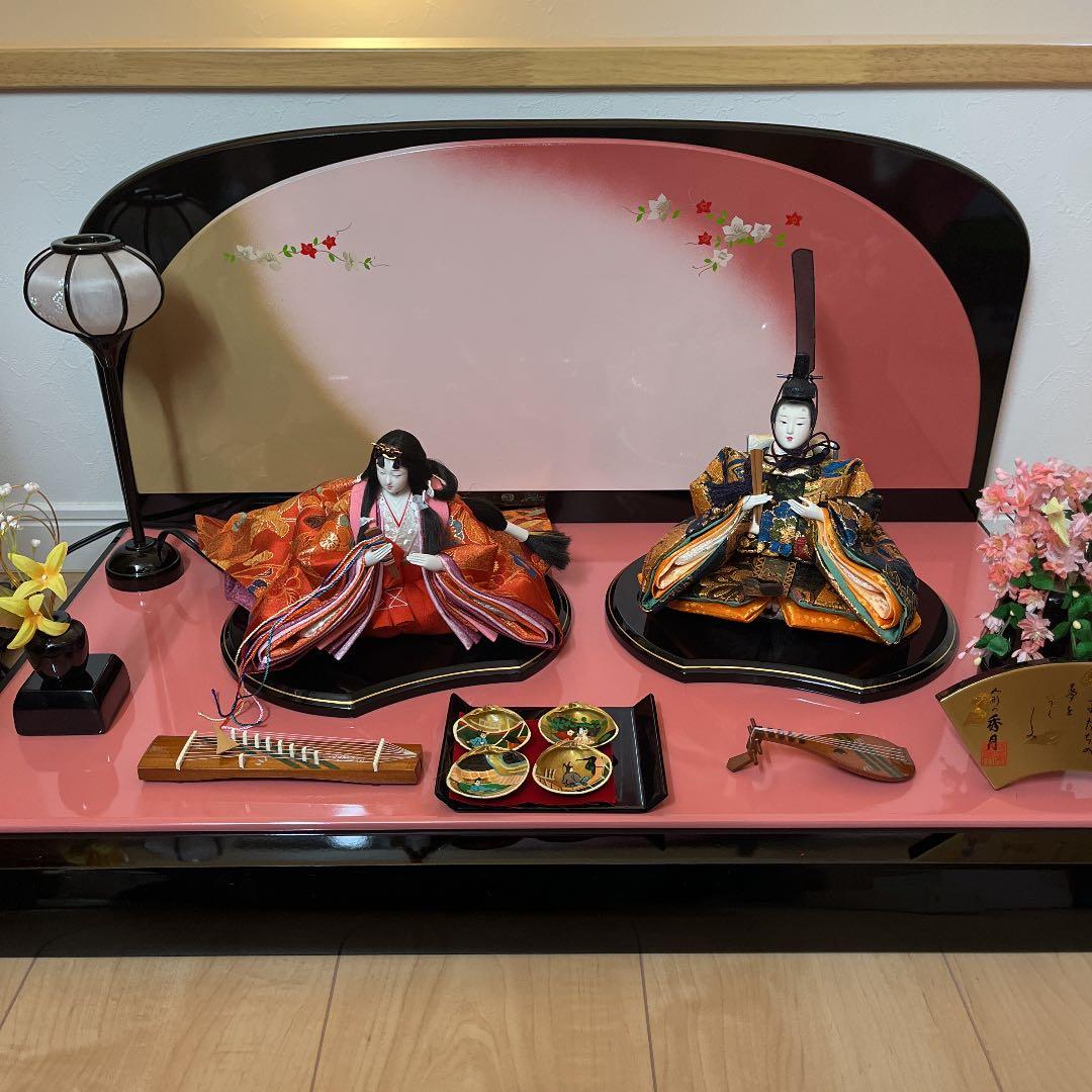 雛人形一式　屏風　小物