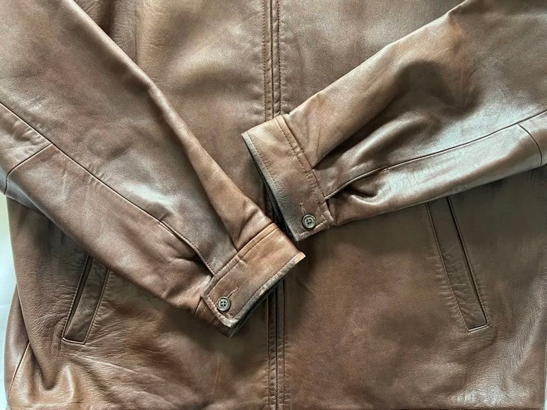 け*い様 90s【Polo by Ralph Lauren 】XLブラウンレザー