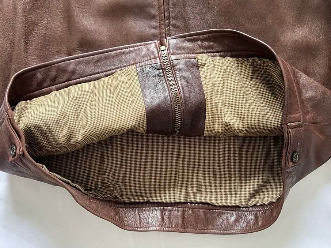 け*い様 90s【Polo by Ralph Lauren 】XLブラウンレザー