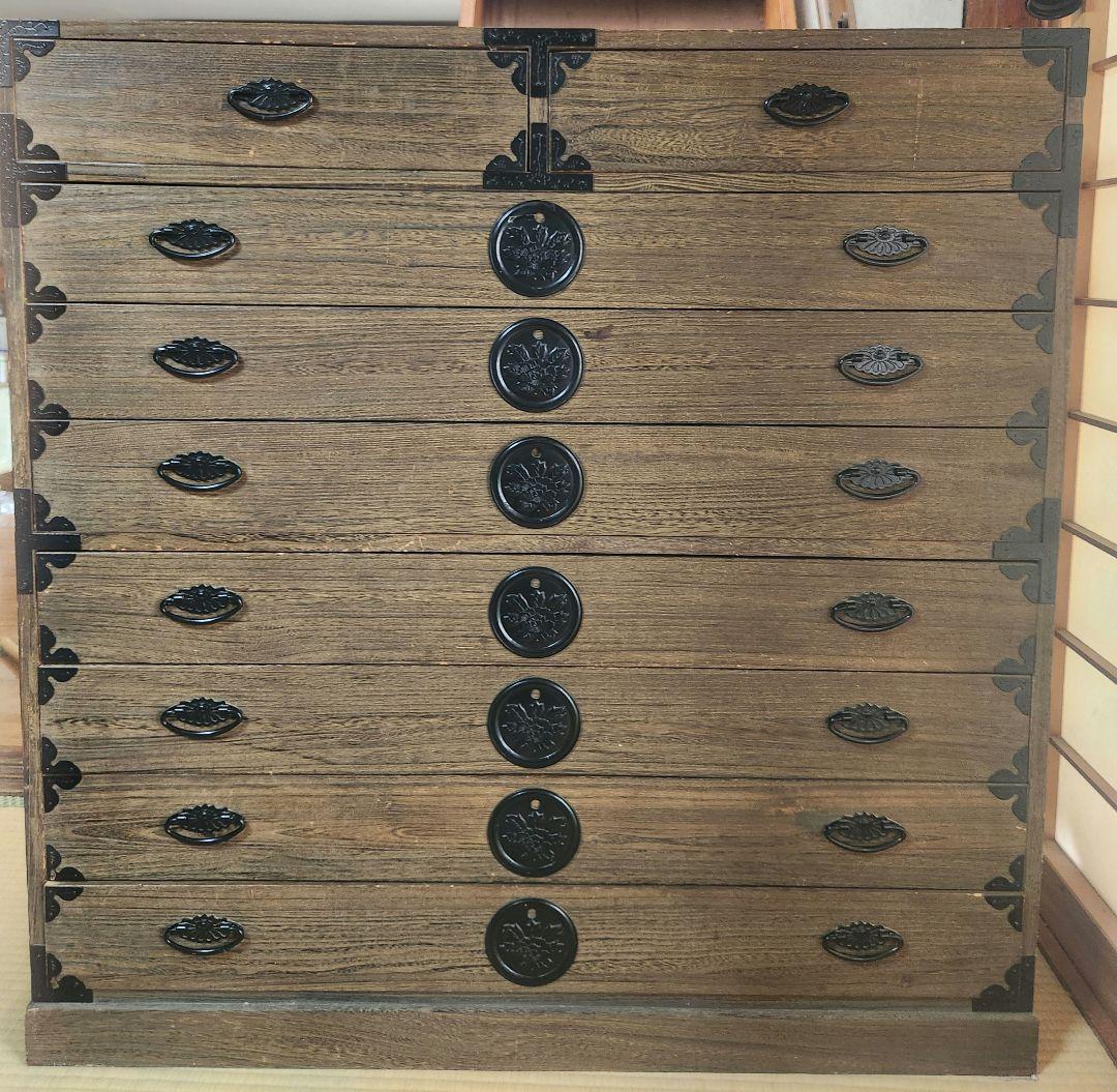 和ダンス　引き出し 収納 民芸家具 箪笥 古道具 アンティーク 和箪笥 伝統工芸