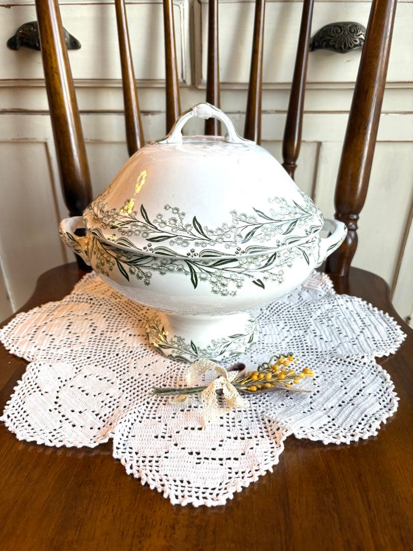 ♡ 希少　フランスアンティーク　サンタマン　MIMOSAS ミモザ　スーピエール