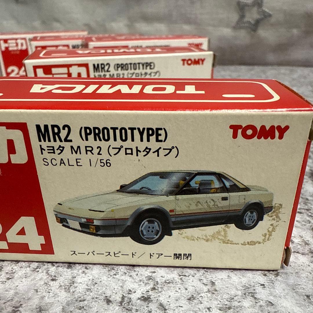 く*〜様 赤箱トミカ24　トヨタ MR2 プロトタイプ　日本製 5台セット