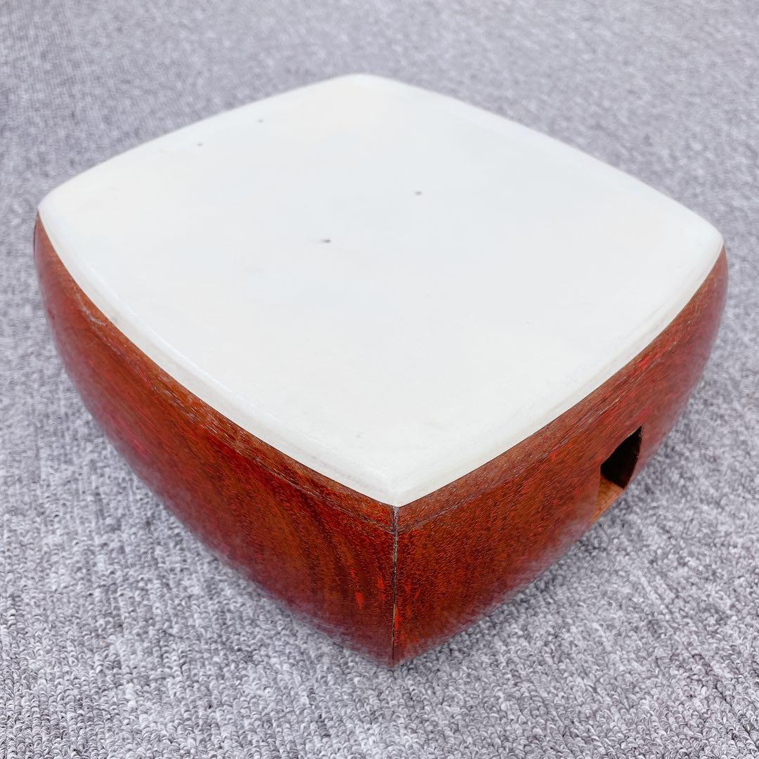 三味線 細棹 紅木 平溝 丸打胴 犬皮 和楽器