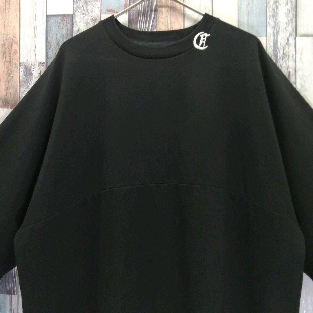 CRONOS　クロノス　Tシャツ　バックプリント　ワンポイント刺繍ロゴ