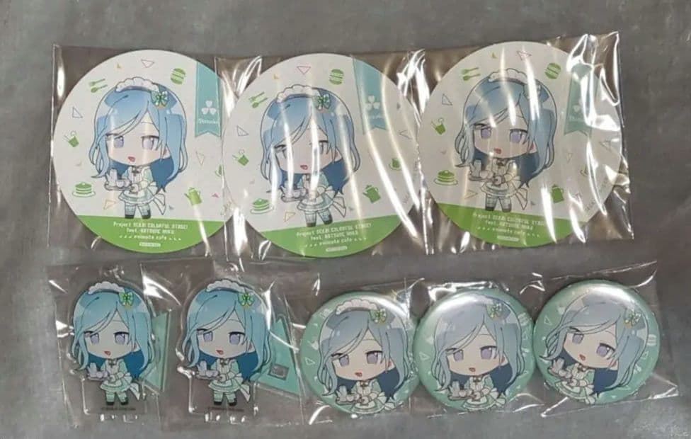 プロセカ 日野森雫 アニカフェ コースター アクスタ 缶バッジ