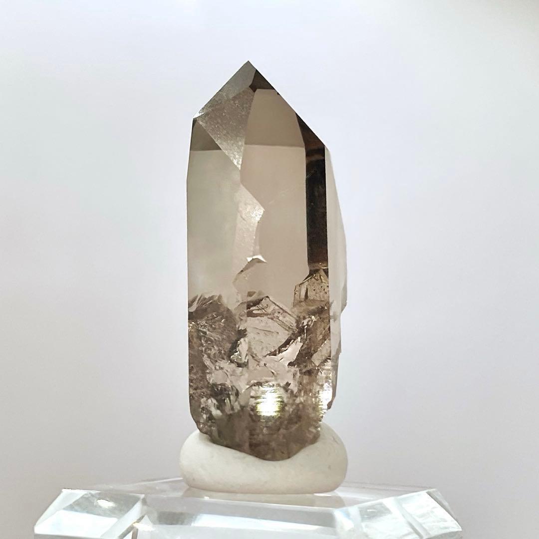 スイスTiefen Glacier アルパインスモーキークォーツ 鉱物標本