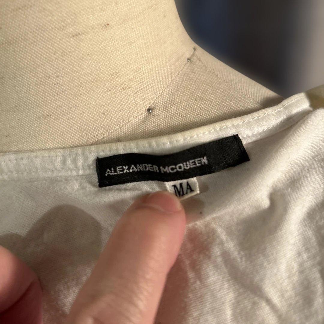 初期タグ本人期ALEXANDER MCQUEEN Vネックノースリーブ