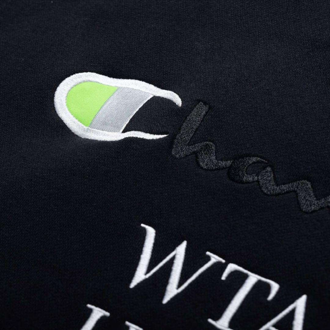 WTAPS Champion ACADEMY HOODED BLACK Lサイズ
