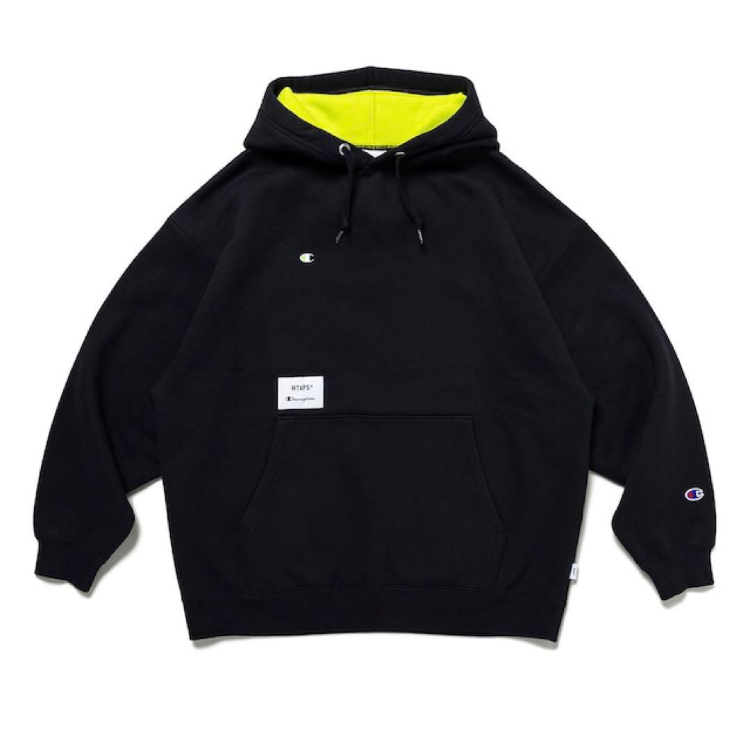 WTAPS Champion ACADEMY HOODED BLACK Lサイズ
