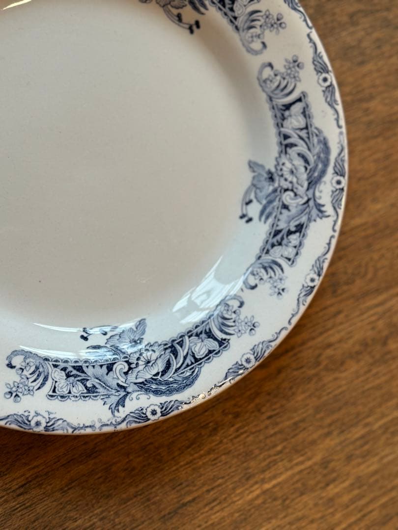 フランス　アンティーク　クレイユモントロー　『Ceylan 』シリーズ　平皿