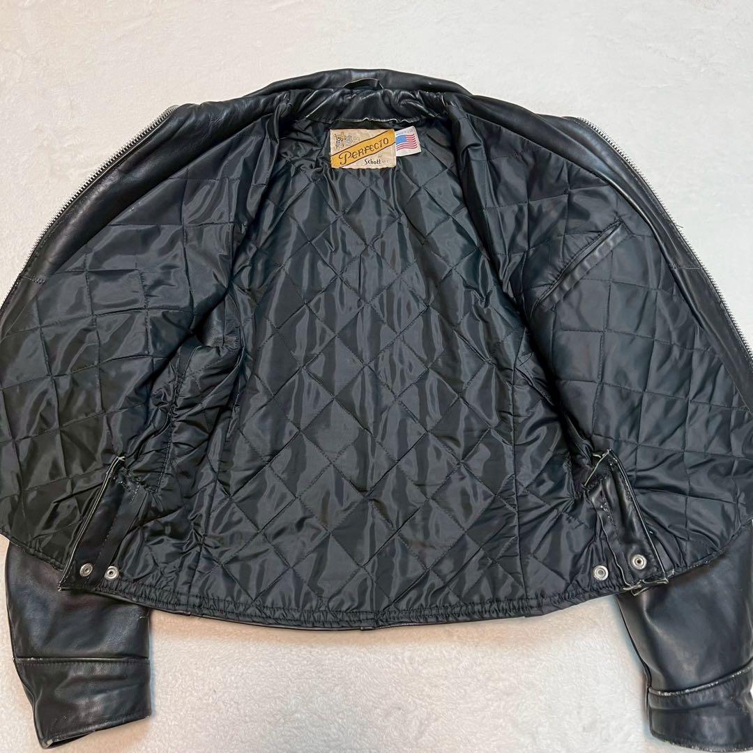 XLサイズ 70s Schott レザージャケット ポリスマンジャケット 602