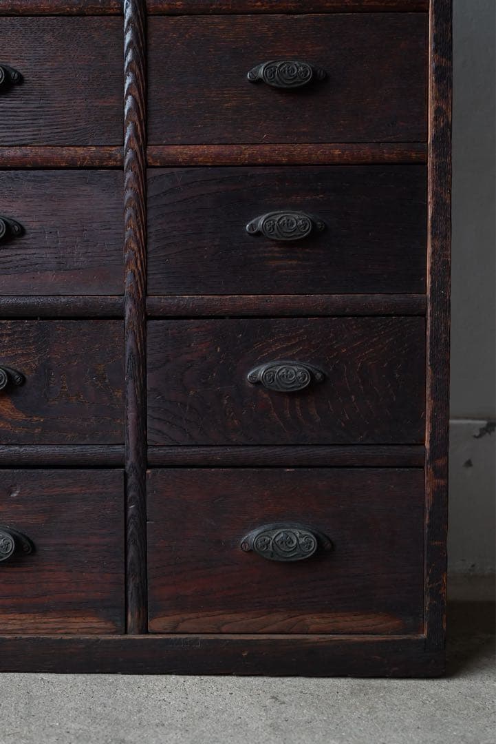 ① 店舗什器 引出 古家具 古道具 古美術 骨董 アンティーク 箪笥 抽斗