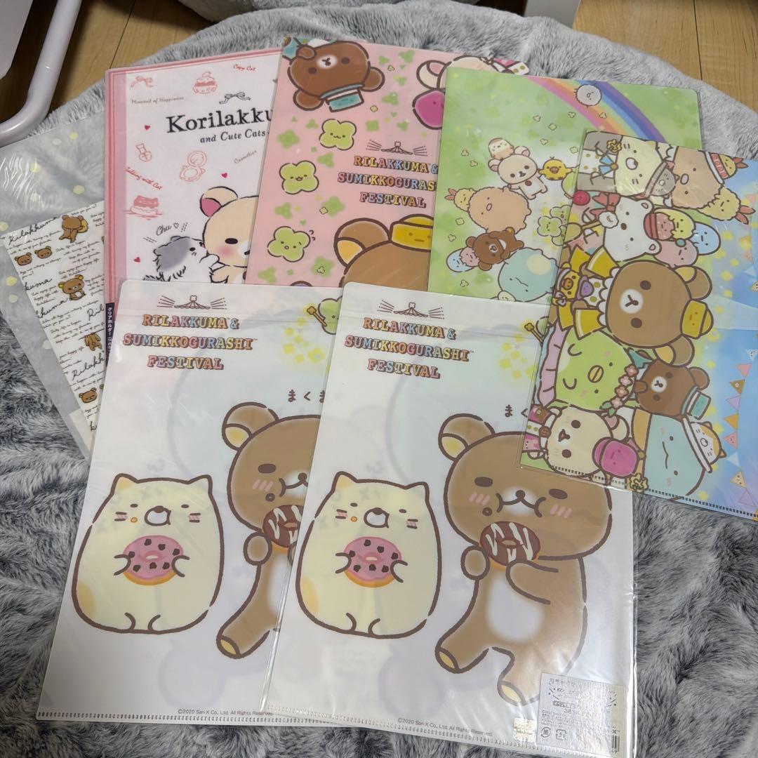 【詰め合わせCA】リラックマグッズ ポストカード ノート クリアファイル