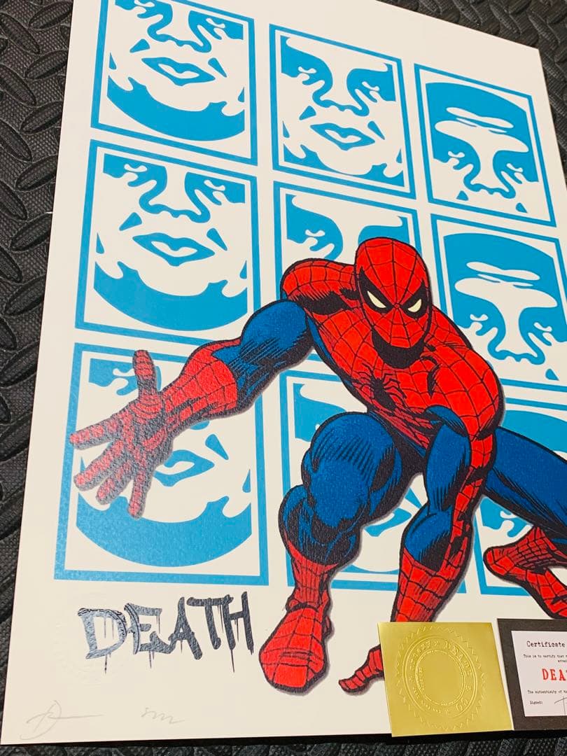 売約済!限定品 正規品DEATH NYC ポップアート スパイダーマン