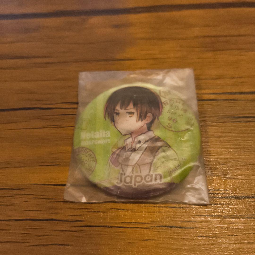 ヘタリア　チェンジング缶バッジ　日本　ちびきら