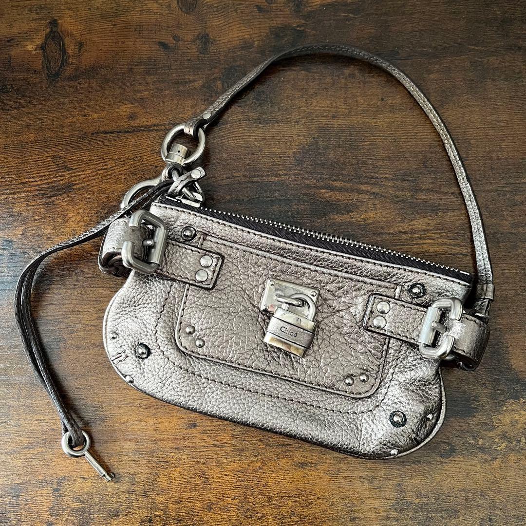 新品同様 美品 Chloe クロエ レザー パディントン ミニバッグ