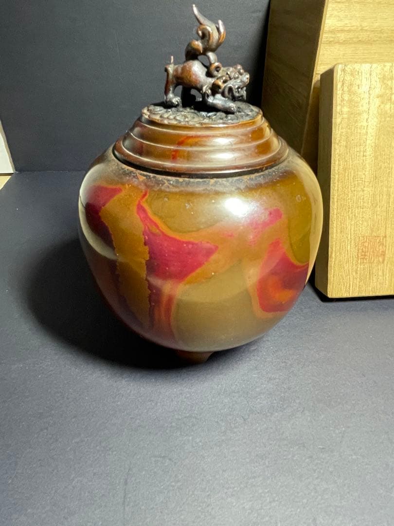 松美堂　高岡銅器　伝統工芸品　夏目型香炉
