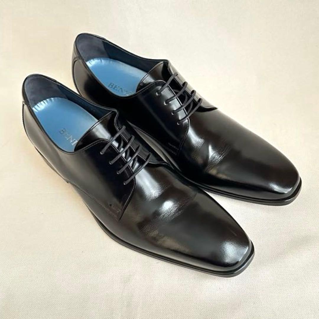 極美品✨ BENIR ベニル ブライダルシューズ プレーントゥ 本革 ブラック