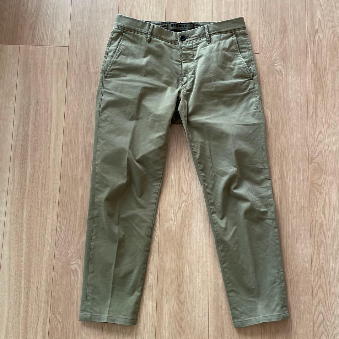 マ*ロ様 INCOTEX ガーメントダイ　オリーブグリーン チノパン　サイズ32