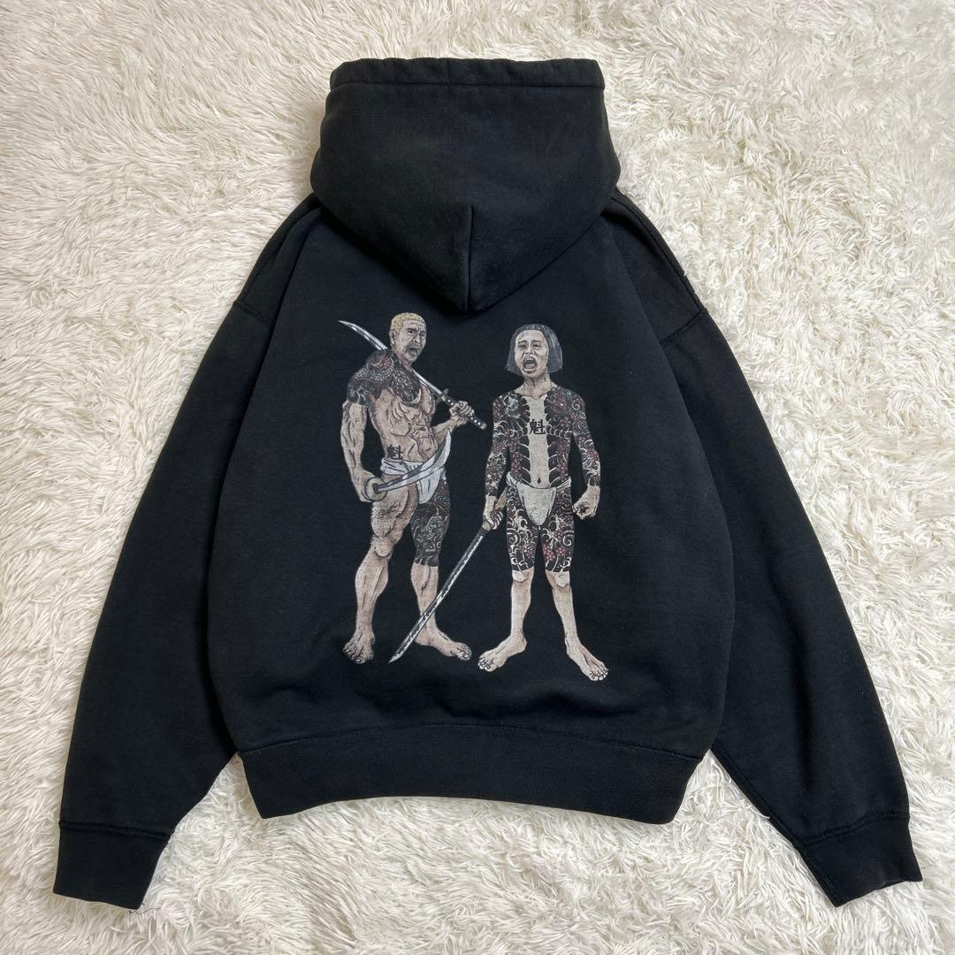 魁組 ダウンタウン パーカー 黒