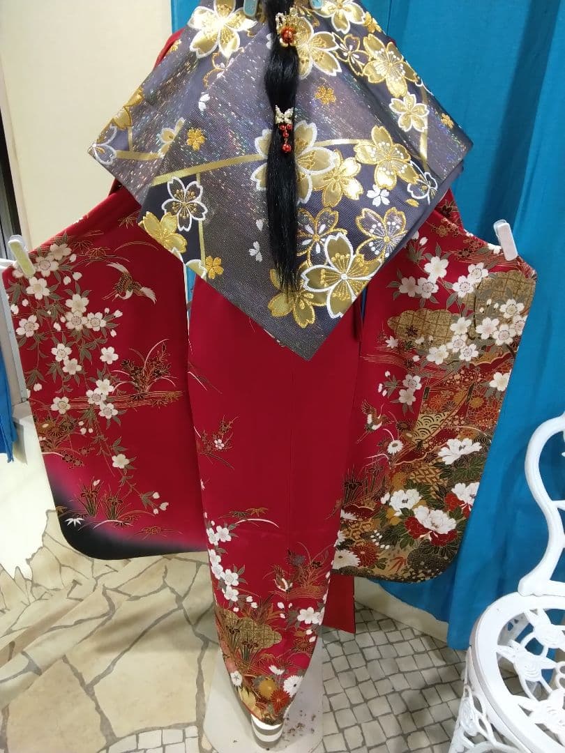 振袖フルセット、やまと誂製成人式、重ね衿、帯揚げ帯締め西陣袋帯、襦袢、ガード加工