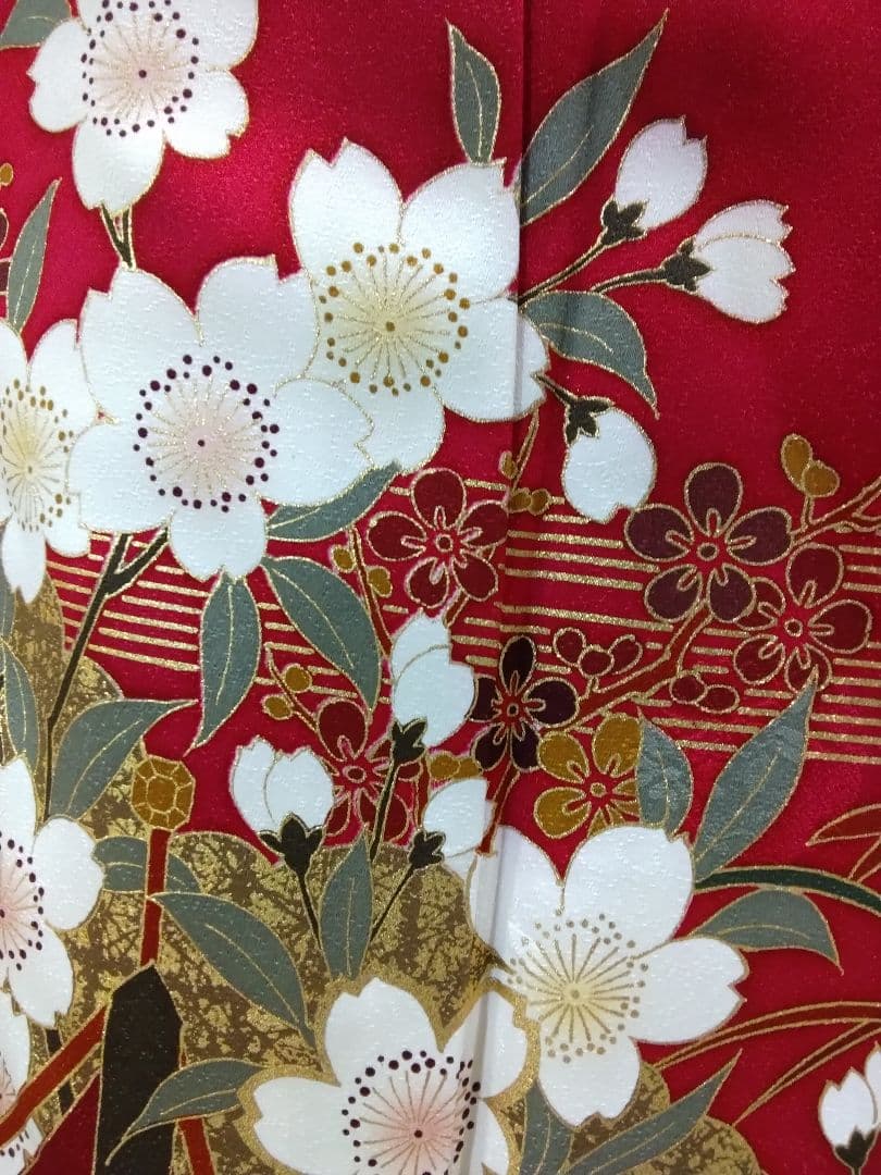 振袖フルセット、やまと誂製成人式、重ね衿、帯揚げ帯締め西陣袋帯、襦袢、ガード加工