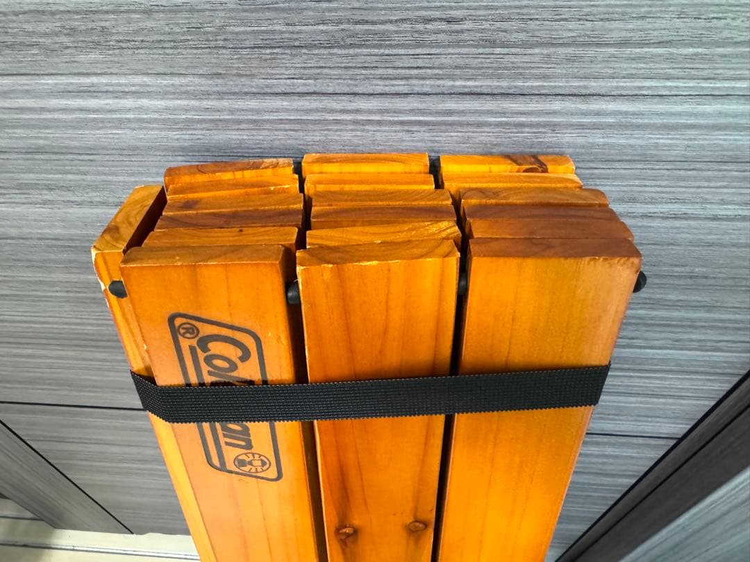 コールマン　ナチュラルウッドロールテーブル　クラシック　110 収納袋付き