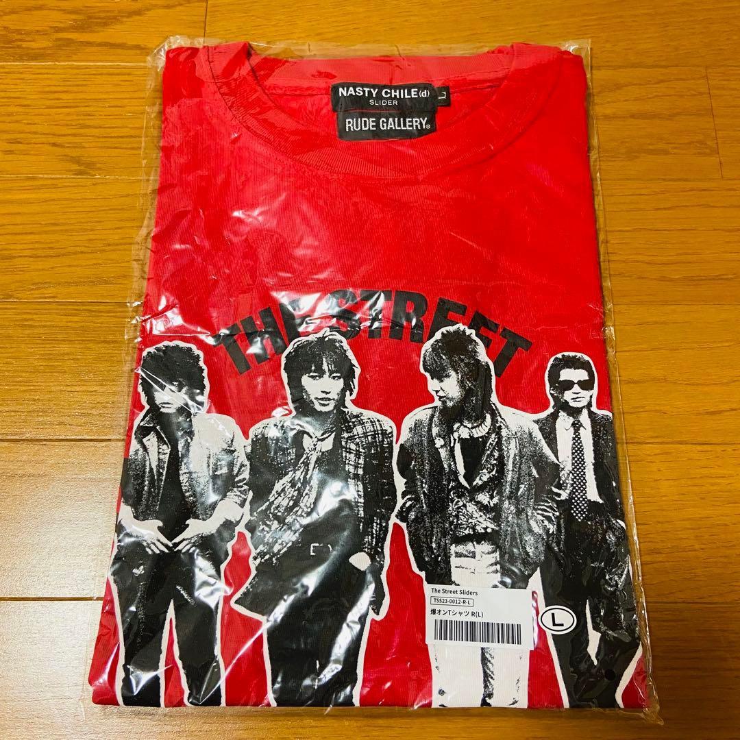 【新品未着用】THE STREET SLIDERS 爆オン TEE 赤 Lサイズ
