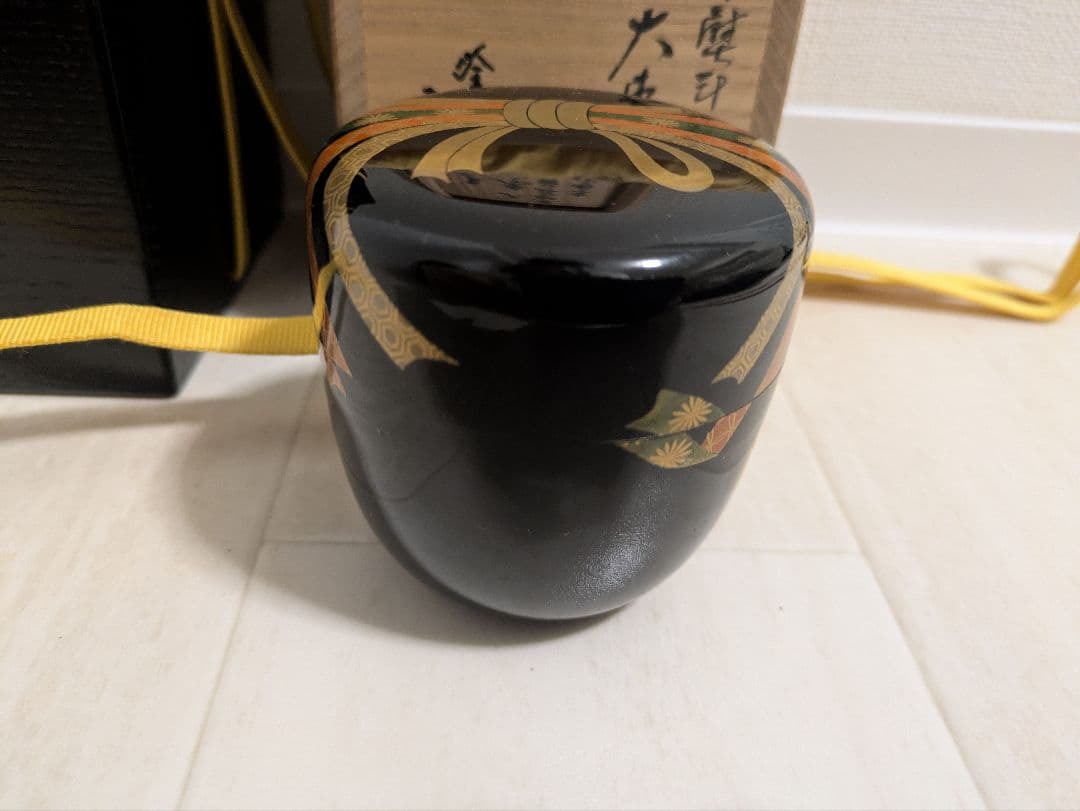 棗　蒔絵　茶道具　茶入