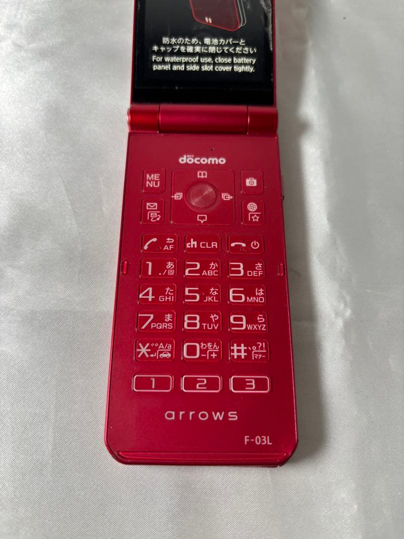 【完品】docomo arrows ケータイ F-03L レッド 赤