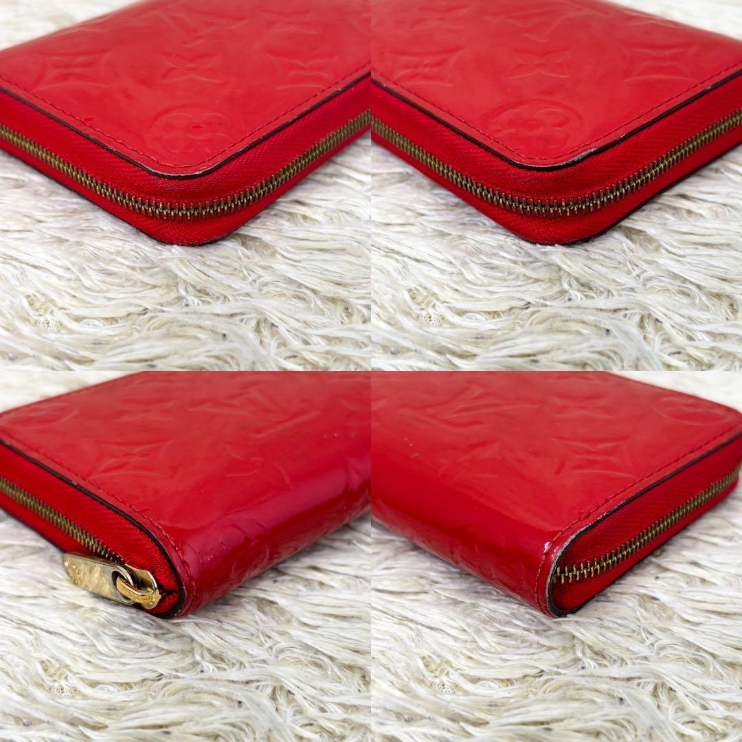 【美品】ルイヴィトン ジッピーパース ヴェルニ M90202 レッド
