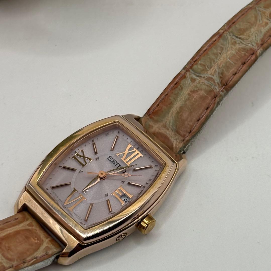 稼働品☆電波ソーラー　SEIKOセイコー　ルキア　レディース腕時計