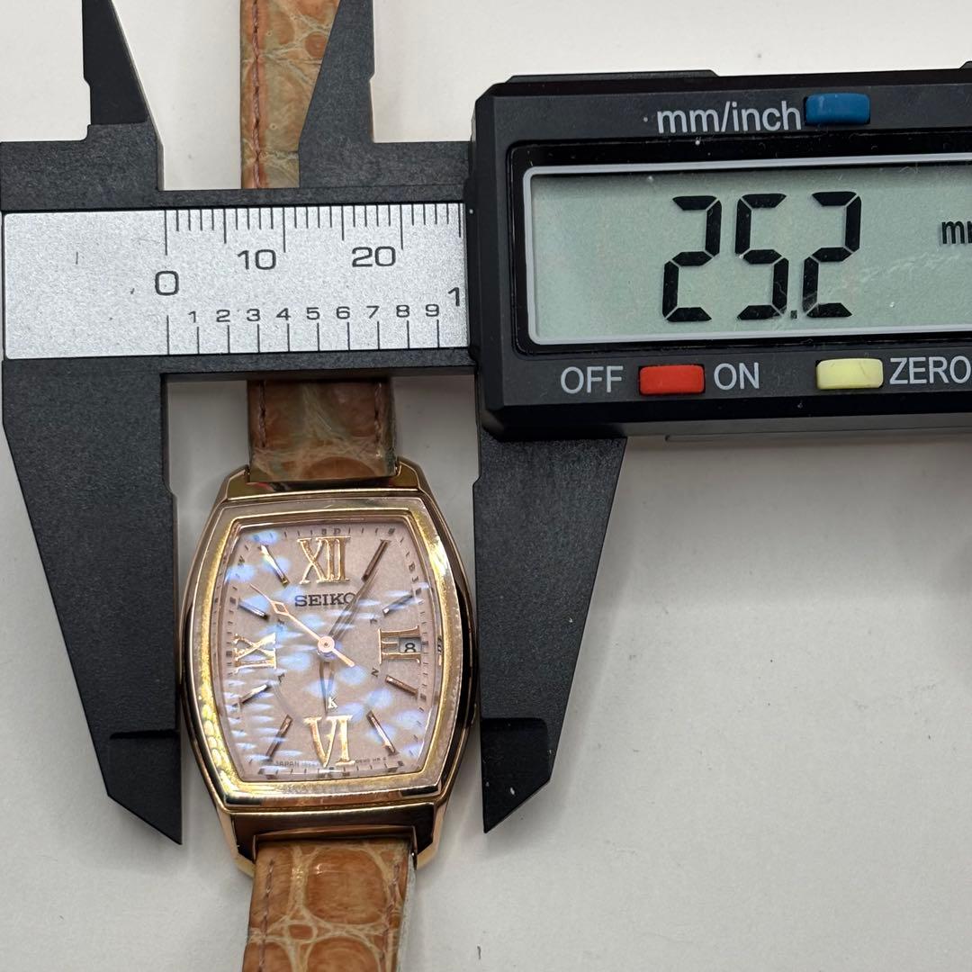稼働品☆電波ソーラー　SEIKOセイコー　ルキア　レディース腕時計