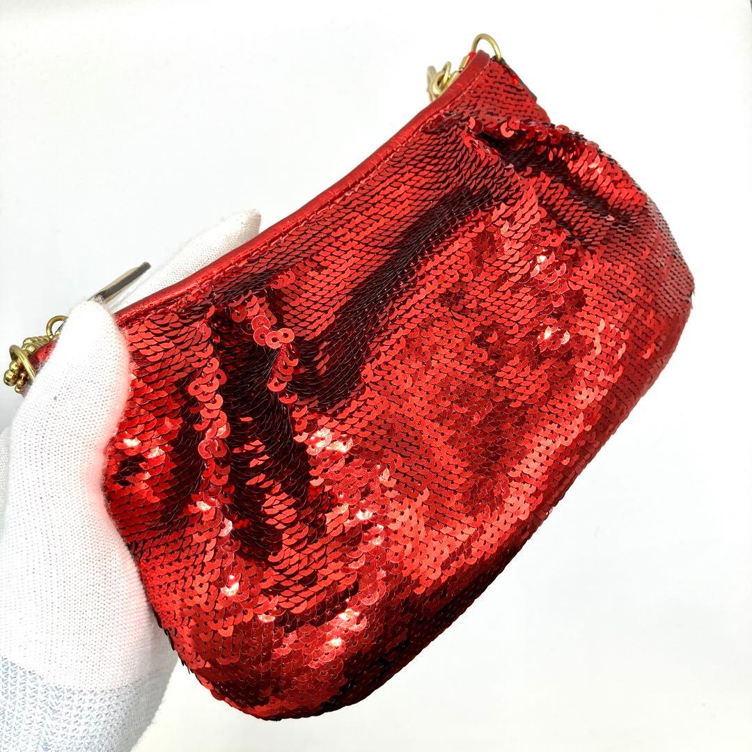 【希少】COACH コーチ　ハンドバッグ　ショルダーバッグ　ポーチ　スパンコール