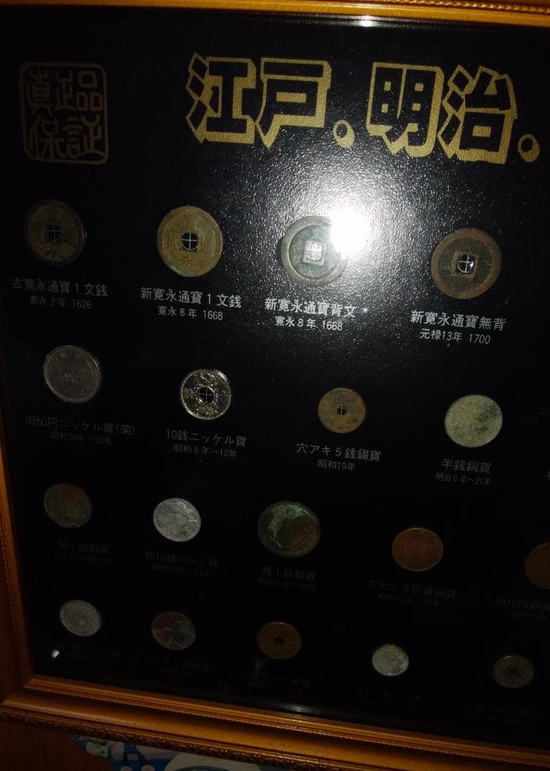 額入り古貨幣