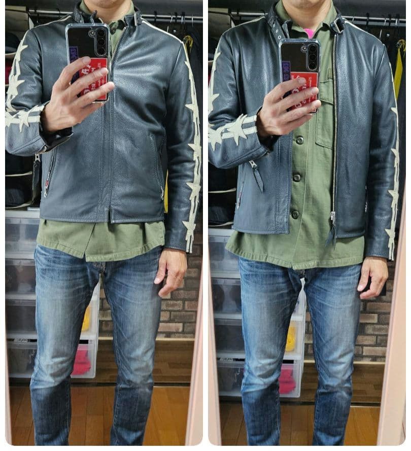 schott 100周年 シングルライダース　サイズS