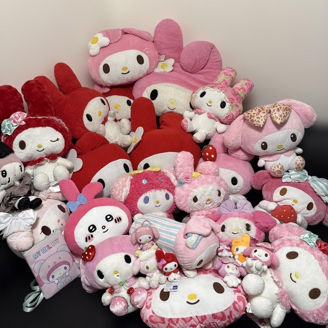180サイズぱんぱん　大量　マイメロ　ナガノ　コラボ　ぬいぐるみ　まとめ売り