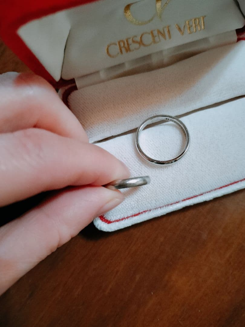 CRESCENT VERIT 　結婚指輪　pt1000 14号　4号