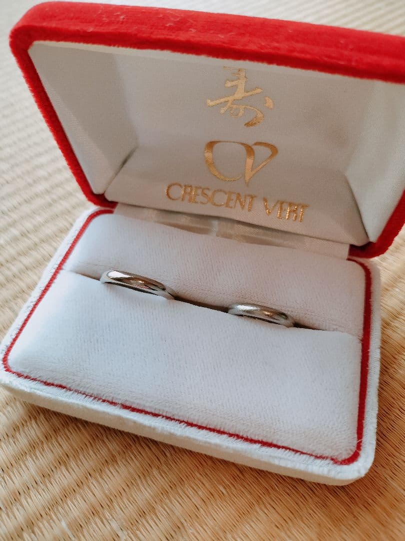 CRESCENT VERIT 　結婚指輪　pt1000 14号　4号
