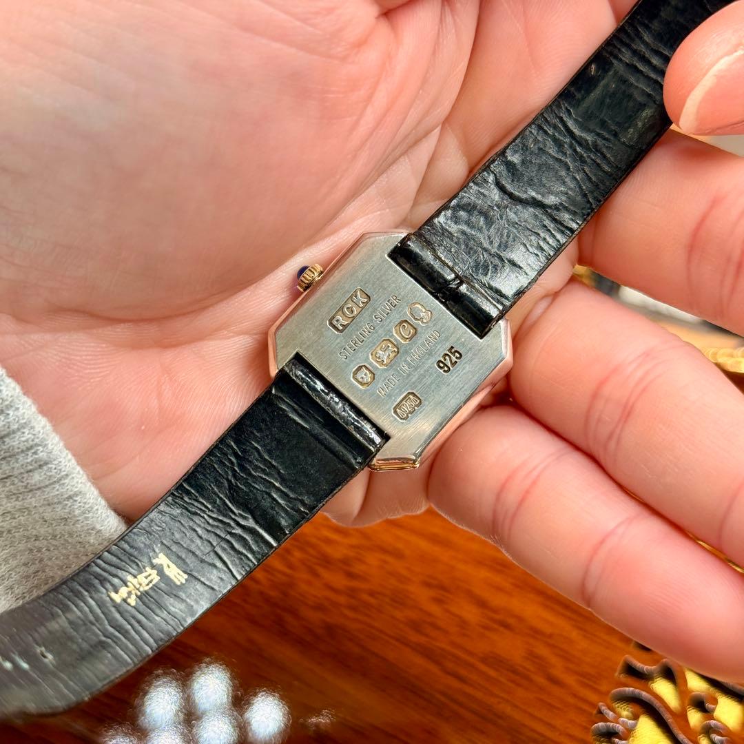 時計 VINTAGE ROY KING SILVER 925 TANK 1970's