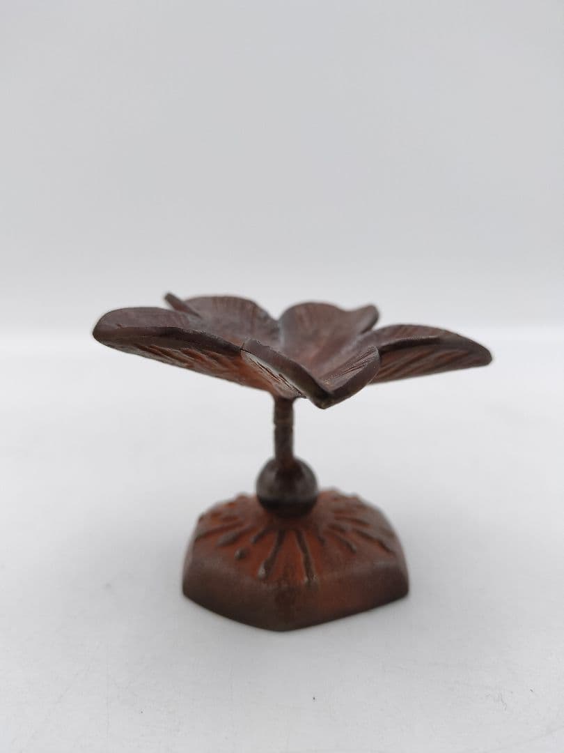 c289 蓋置 唐銅 突羽根 唐光 木箱 茶道具 古物