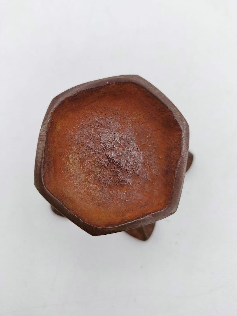 c289 蓋置 唐銅 突羽根 唐光 木箱 茶道具 古物