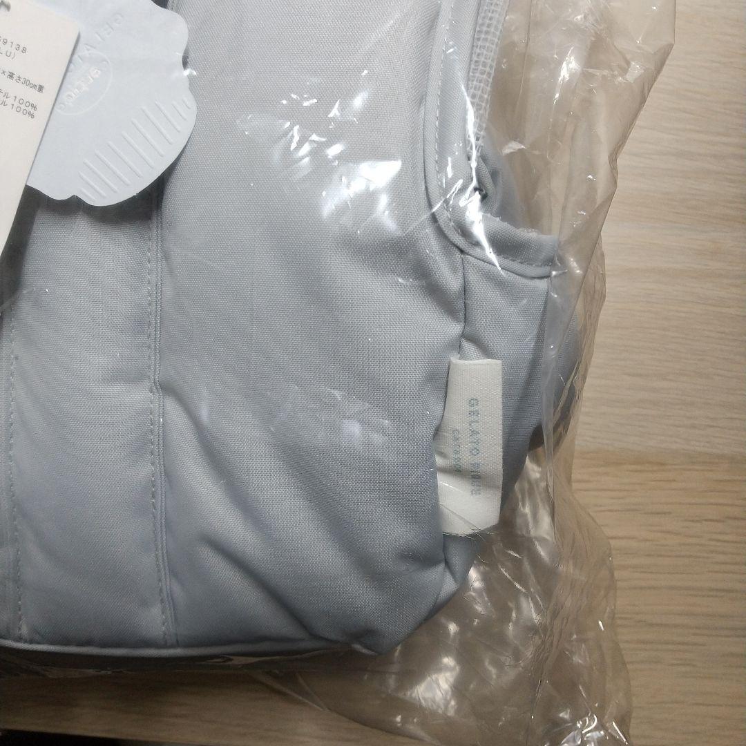 ジェラートピケ CAT&DOG ミニサイズキャリーバッグ ブルー 未開封品