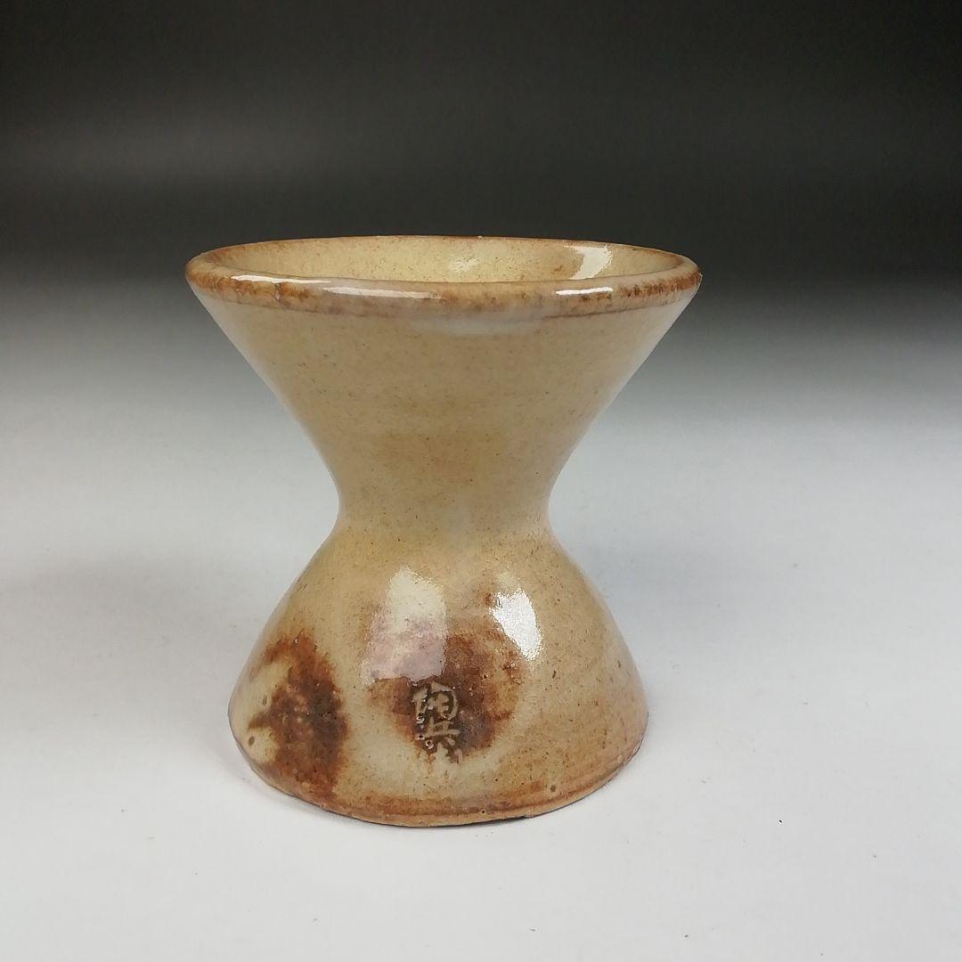 Ｗ１２５　蓋置　『萩　千切蓋置』『十二代　田原陶兵衛 造』　共箱　茶道具