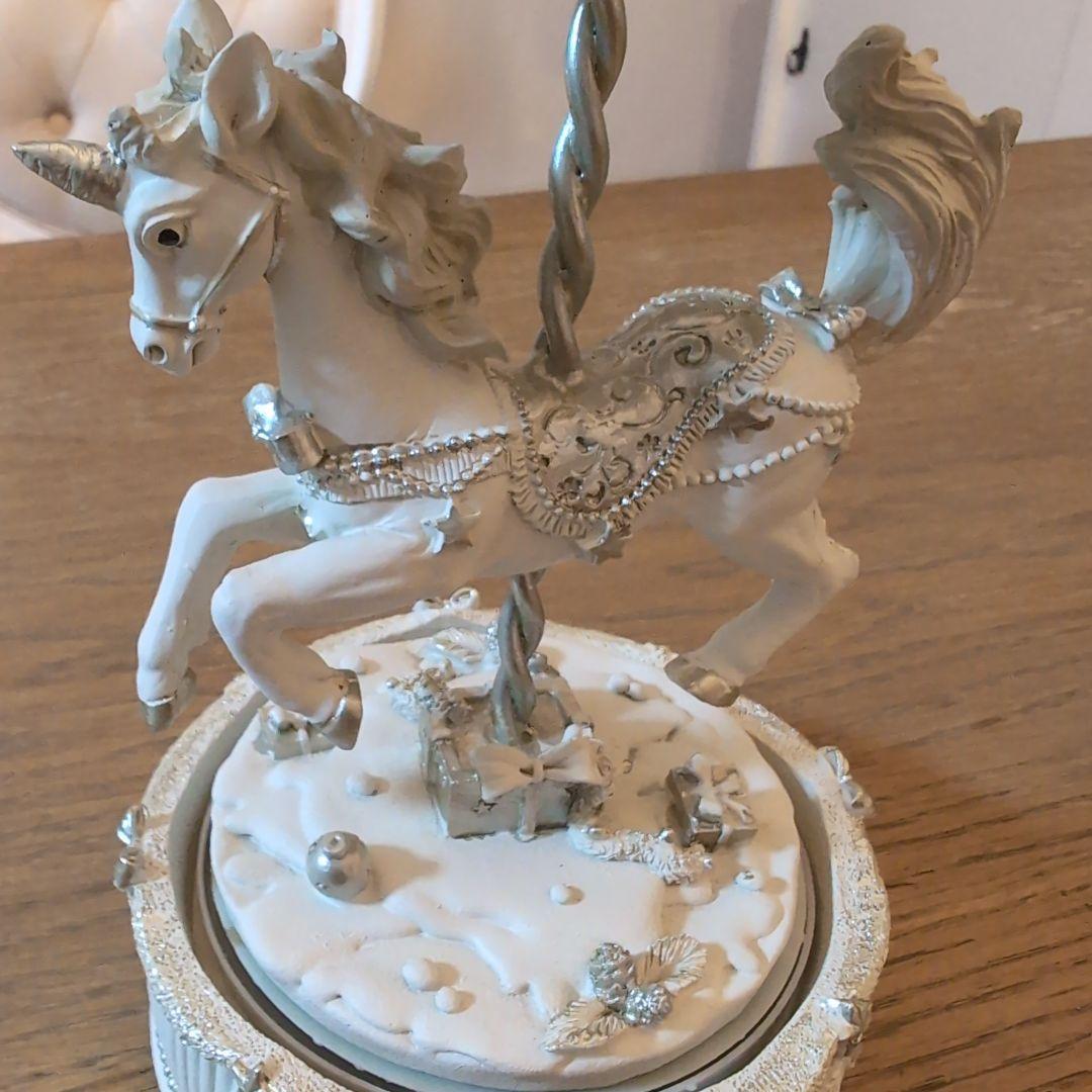 HARMONIER　ユニコーン オルゴール ホワイト