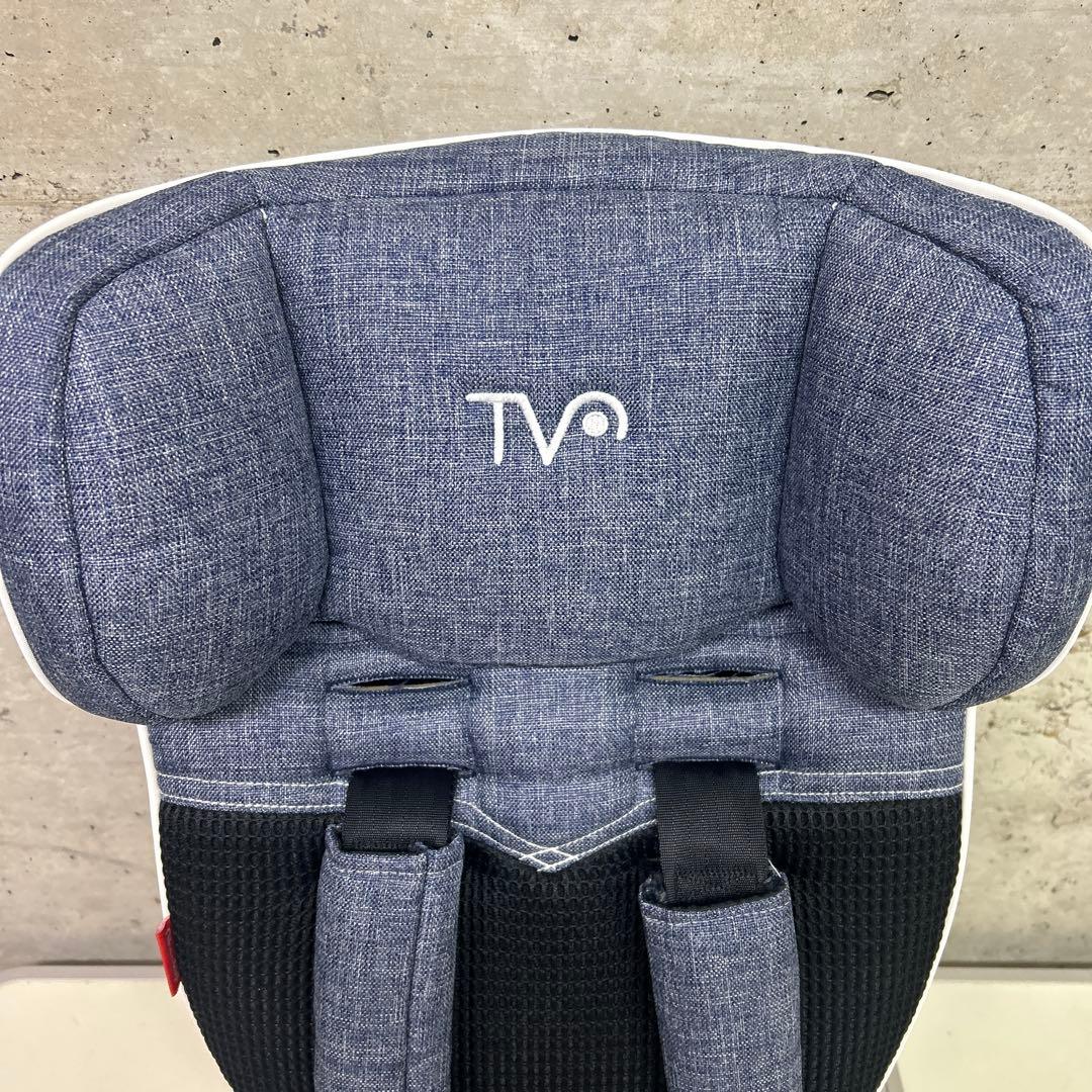 美品　日本育児　トラベルベストECプラス　デニム　チャイルドシート コンパクト